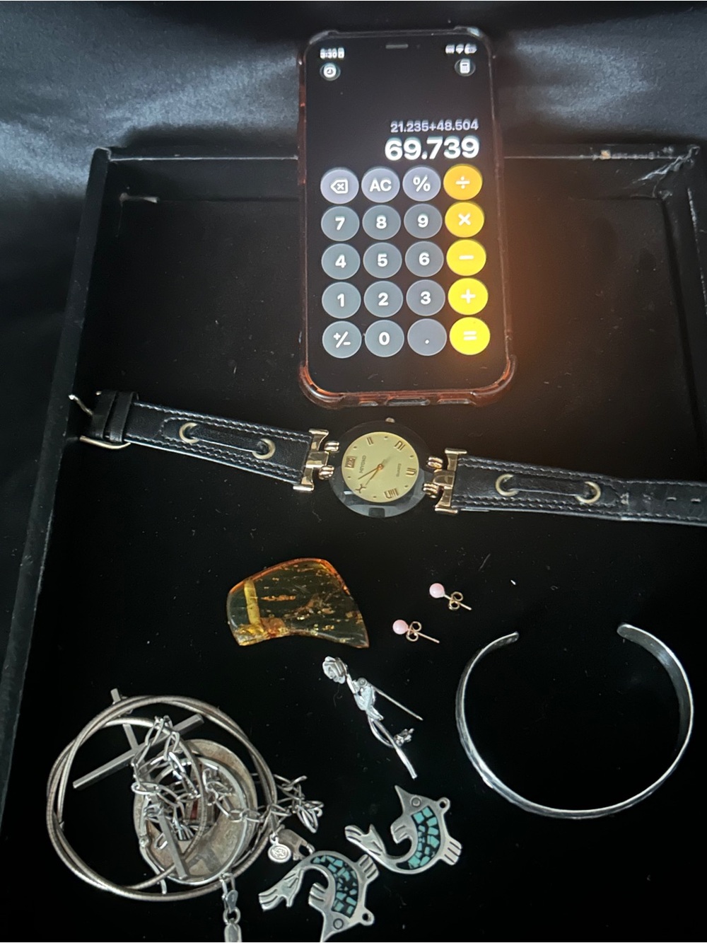 14k Plated Japanese Watch & Sterling Silver State 925 Jewellery Collection Lot
